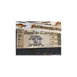 Detroit Tigers ticket & lanyard 2011 ALCS